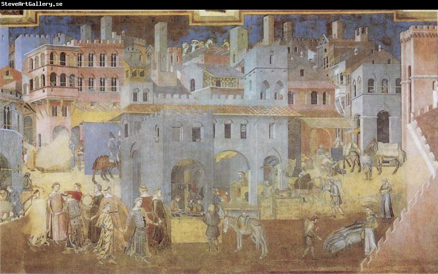 Ambrogio Lorenzetti Life in the City